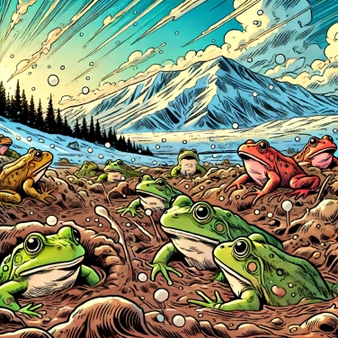 Spiega perché le rane in alta quota vanno in letargo nel fango?