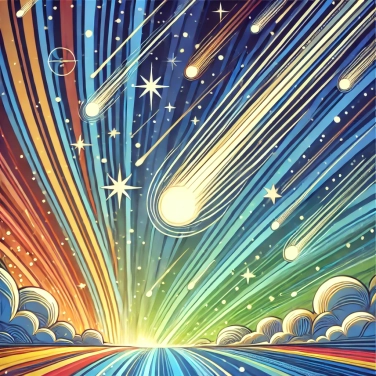 Spiega perché le stelle cadenti non sono effettivamente stelle che cadono?