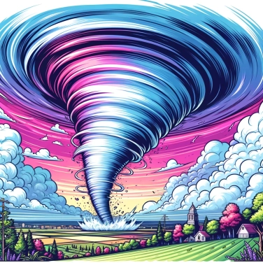 Spiega perché le tornado hanno a volte una forma a cono?