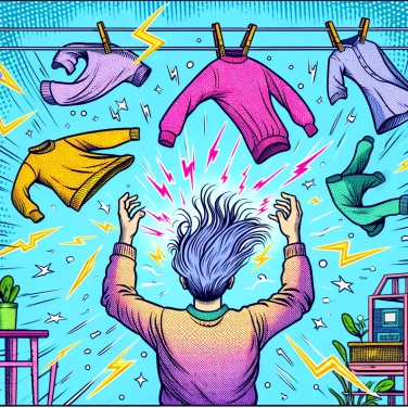 Spiega perché lo sfregamento dei vestiti crea elettricità statica?