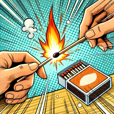 Spiega perché lo sfregamento è indispensabile per accendere un fiammifero.