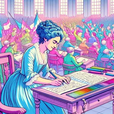Spiega perché Olympe de Gouges ha scritto la Dichiarazione dei diritti della donna e della cittadina nel 1791.