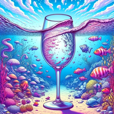 Spiega perché un bicchiere d'acqua sembra deformarsi sott'acqua?