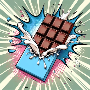 Spiega perché un cioccolato conservato male diventa bianco in superficie?