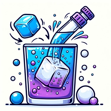 Spiega perché un cubetto di ghiaccio si scioglie più lentamente nella soda che nell'acqua?