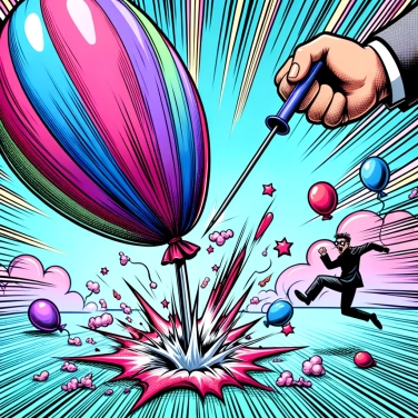 Spiega perché un pallone si sgonfia quando viene bucato?