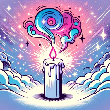 Spiega perché una candela spenta sembra accesa?