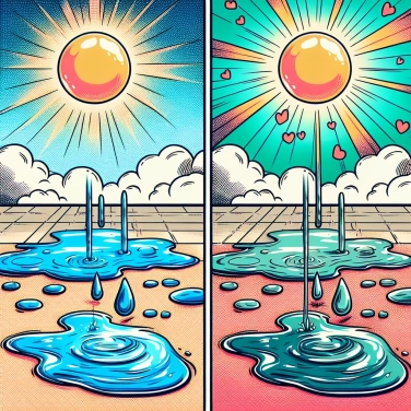 Spiega perché una pozzanghera d'acqua evapora più velocemente al sole che all'ombra?
