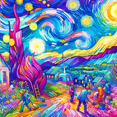 Spiega perché Van Gogh ha utilizzato colori vivaci e pennellate espressive nei suoi dipinti impressionisti.